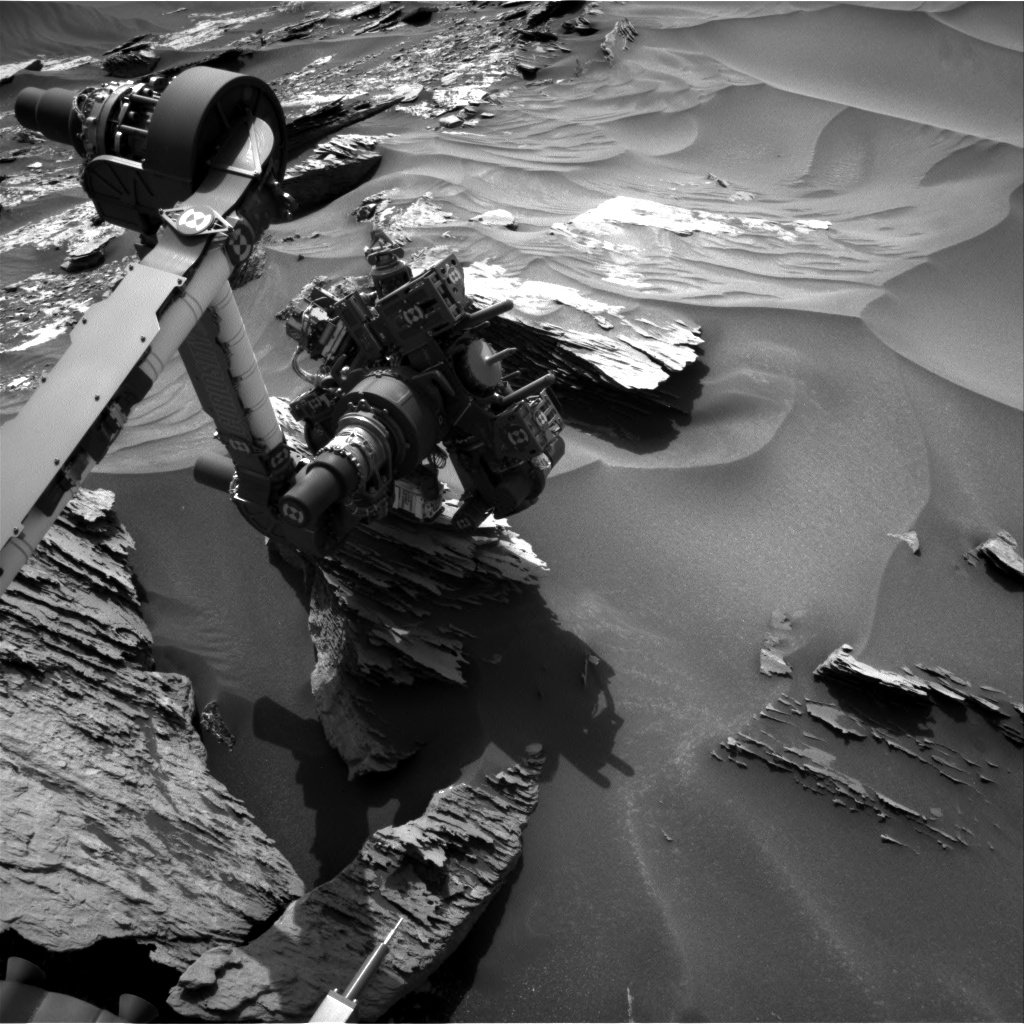 Nasa's Mars rover Curiosity acquired this image using its Right Navigation Camera on Sol 1686, at drive 3188, site number 62