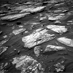 Nasa's Mars rover Curiosity acquired this image using its Left Navigation Camera on Sol 1689, at drive 3398, site number 62
