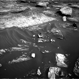 Nasa's Mars rover Curiosity acquired this image using its Left Navigation Camera on Sol 1689, at drive 3440, site number 62