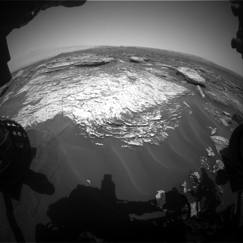Nasa's Mars rover Curiosity acquired this image using its Front Hazard Avoidance Camera (Front Hazcam) on Sol 1691, at drive 0, site number 63