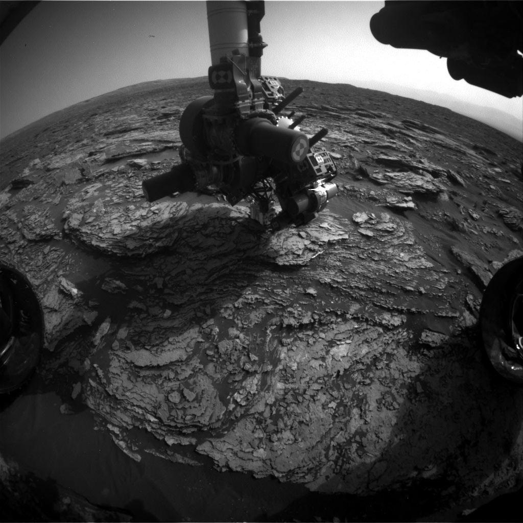 Nasa's Mars rover Curiosity acquired this image using its Front Hazard Avoidance Camera (Front Hazcam) on Sol 1692, at drive 100, site number 63