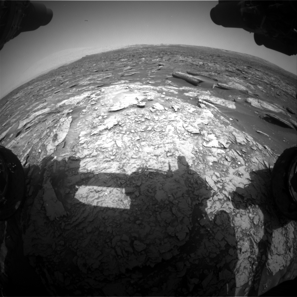 Nasa's Mars rover Curiosity acquired this image using its Front Hazard Avoidance Camera (Front Hazcam) on Sol 1693, at drive 346, site number 63