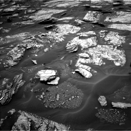 Nasa's Mars rover Curiosity acquired this image using its Left Navigation Camera on Sol 1693, at drive 106, site number 63