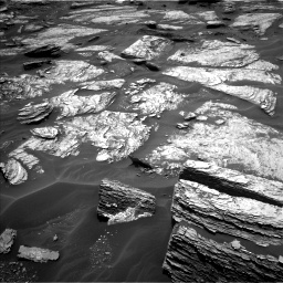 Nasa's Mars rover Curiosity acquired this image using its Left Navigation Camera on Sol 1693, at drive 124, site number 63