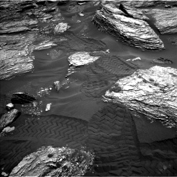 Nasa's Mars rover Curiosity acquired this image using its Left Navigation Camera on Sol 1693, at drive 196, site number 63