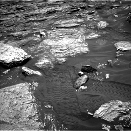 Nasa's Mars rover Curiosity acquired this image using its Left Navigation Camera on Sol 1693, at drive 208, site number 63