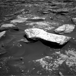 Nasa's Mars rover Curiosity acquired this image using its Left Navigation Camera on Sol 1693, at drive 268, site number 63