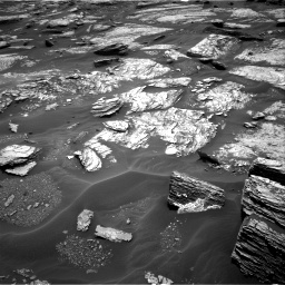 Nasa's Mars rover Curiosity acquired this image using its Right Navigation Camera on Sol 1693, at drive 118, site number 63