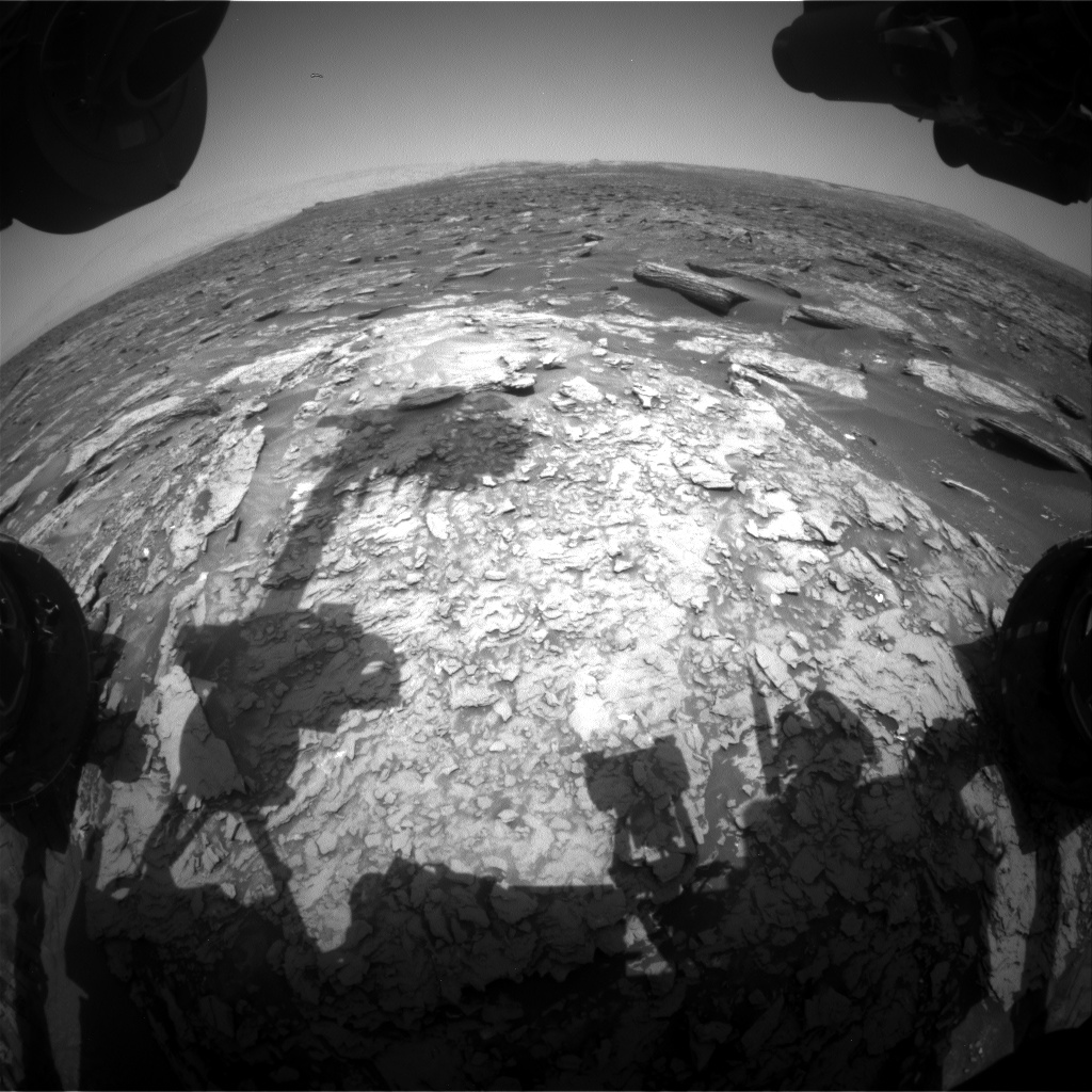 Nasa's Mars rover Curiosity acquired this image using its Front Hazard Avoidance Camera (Front Hazcam) on Sol 1694, at drive 346, site number 63