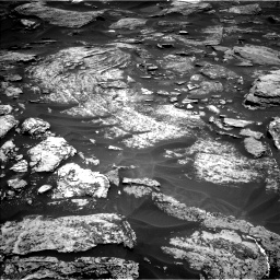 Nasa's Mars rover Curiosity acquired this image using its Left Navigation Camera on Sol 1696, at drive 544, site number 63