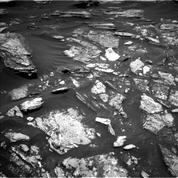 Nasa's Mars rover Curiosity acquired this image using its Left Navigation Camera on Sol 1696, at drive 574, site number 63
