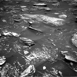Nasa's Mars rover Curiosity acquired this image using its Left Navigation Camera on Sol 1696, at drive 604, site number 63