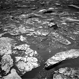 Nasa's Mars rover Curiosity acquired this image using its Left Navigation Camera on Sol 1696, at drive 694, site number 63