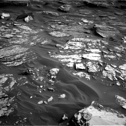 Nasa's Mars rover Curiosity acquired this image using its Left Navigation Camera on Sol 1698, at drive 838, site number 63
