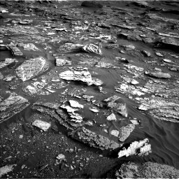 Nasa's Mars rover Curiosity acquired this image using its Left Navigation Camera on Sol 1698, at drive 1108, site number 63