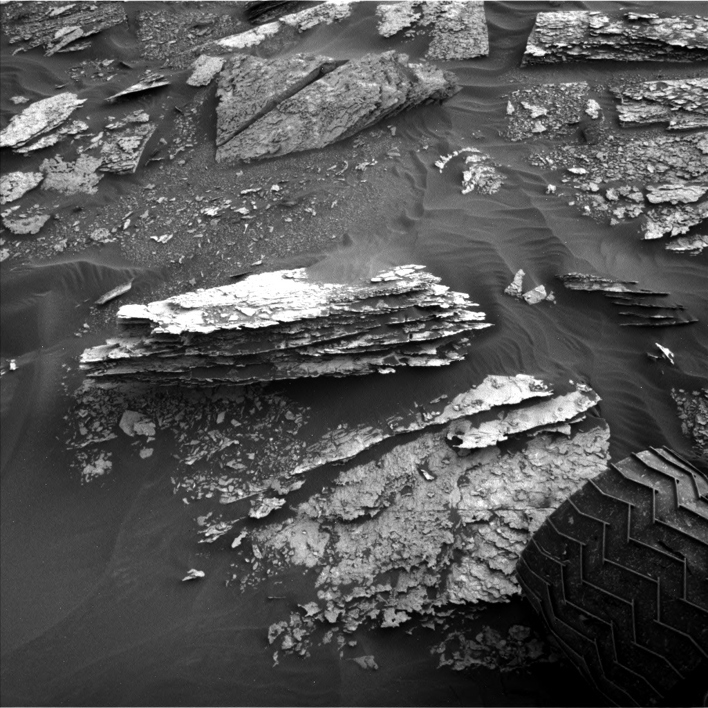Nasa's Mars rover Curiosity acquired this image using its Left Navigation Camera on Sol 1698, at drive 1150, site number 63