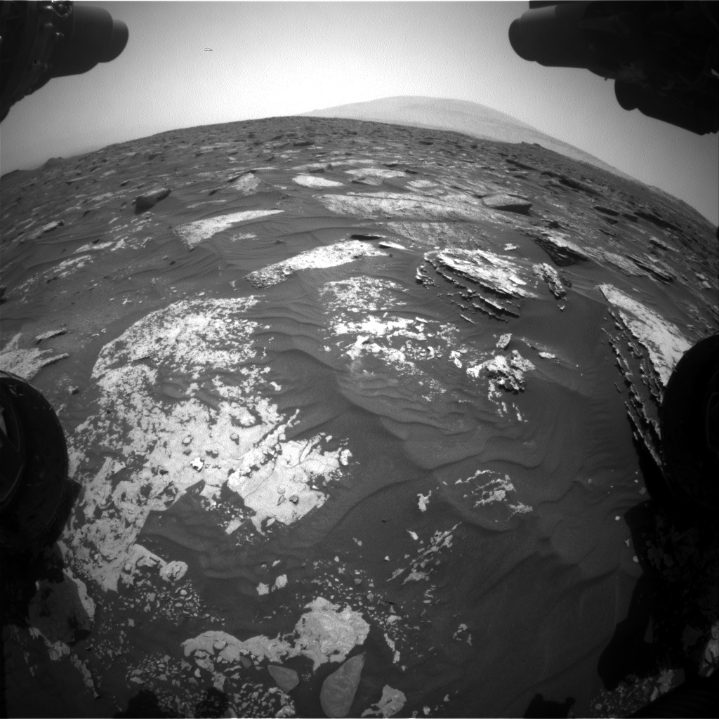 Nasa's Mars rover Curiosity acquired this image using its Front Hazard Avoidance Camera (Front Hazcam) on Sol 1699, at drive 1150, site number 63