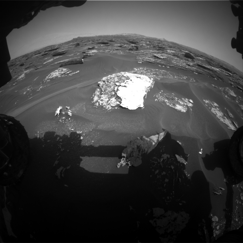 Nasa's Mars rover Curiosity acquired this image using its Front Hazard Avoidance Camera (Front Hazcam) on Sol 1700, at drive 1420, site number 63