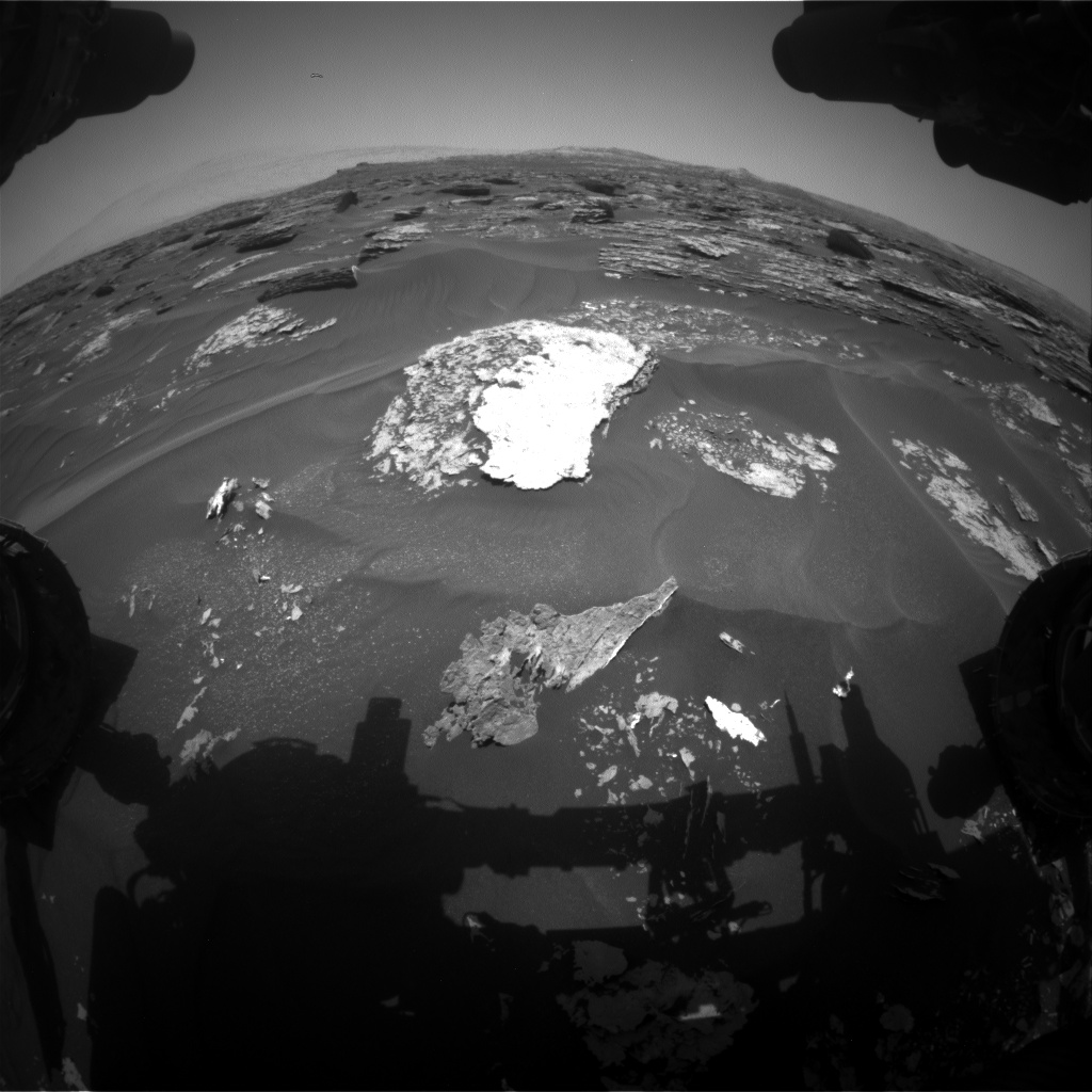 Nasa's Mars rover Curiosity acquired this image using its Front Hazard Avoidance Camera (Front Hazcam) on Sol 1701, at drive 1420, site number 63
