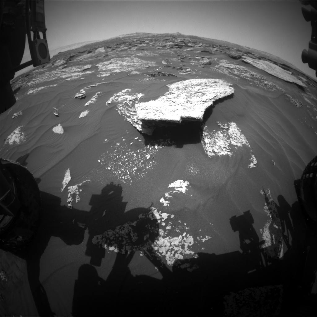 Nasa's Mars rover Curiosity acquired this image using its Front Hazard Avoidance Camera (Front Hazcam) on Sol 1708, at drive 1840, site number 63