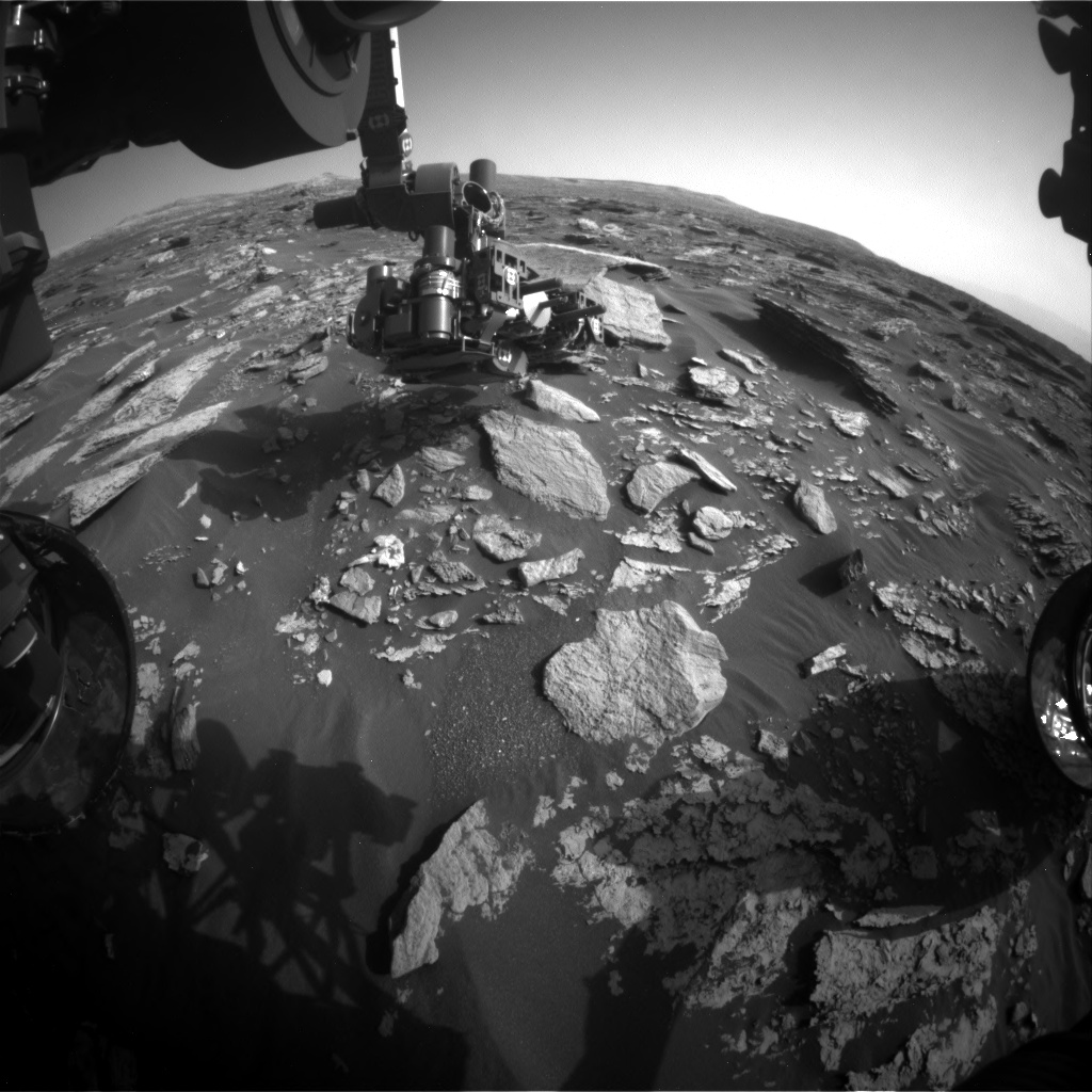 Nasa's Mars rover Curiosity acquired this image using its Front Hazard Avoidance Camera (Front Hazcam) on Sol 1714, at drive 2086, site number 63