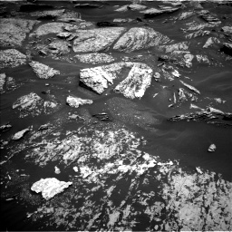 Nasa's Mars rover Curiosity acquired this image using its Left Navigation Camera on Sol 1717, at drive 2188, site number 63