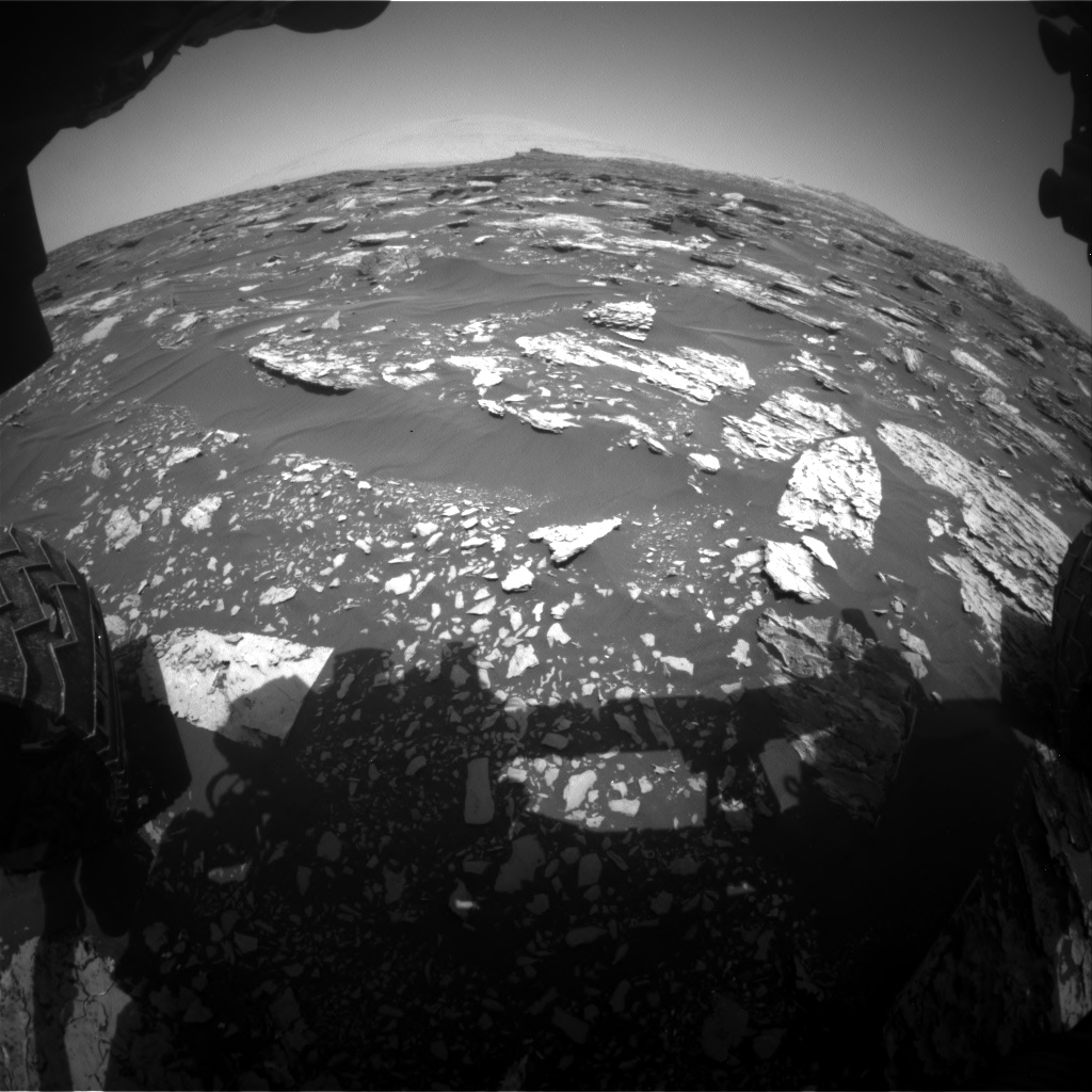 Nasa's Mars rover Curiosity acquired this image using its Front Hazard Avoidance Camera (Front Hazcam) on Sol 1718, at drive 2546, site number 63
