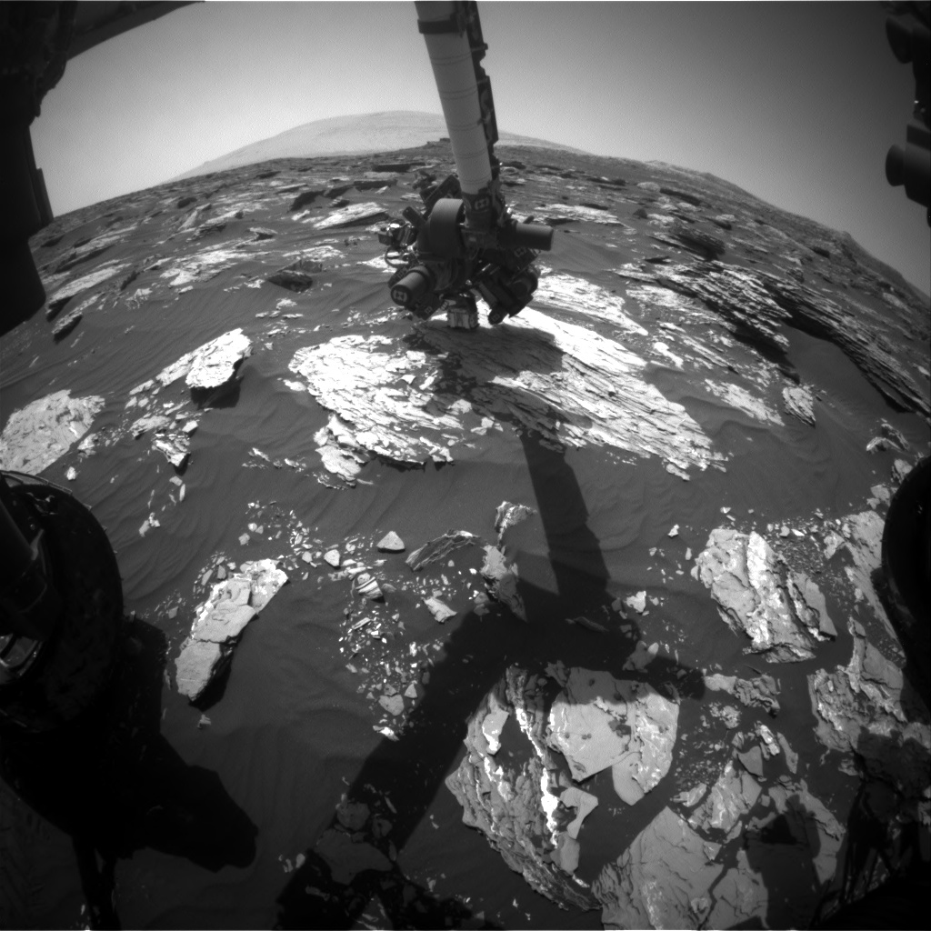 Nasa's Mars rover Curiosity acquired this image using its Front Hazard Avoidance Camera (Front Hazcam) on Sol 1719, at drive 2582, site number 63