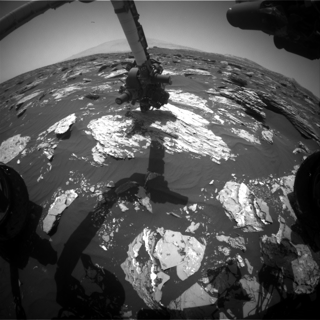Nasa's Mars rover Curiosity acquired this image using its Front Hazard Avoidance Camera (Front Hazcam) on Sol 1719, at drive 2582, site number 63
