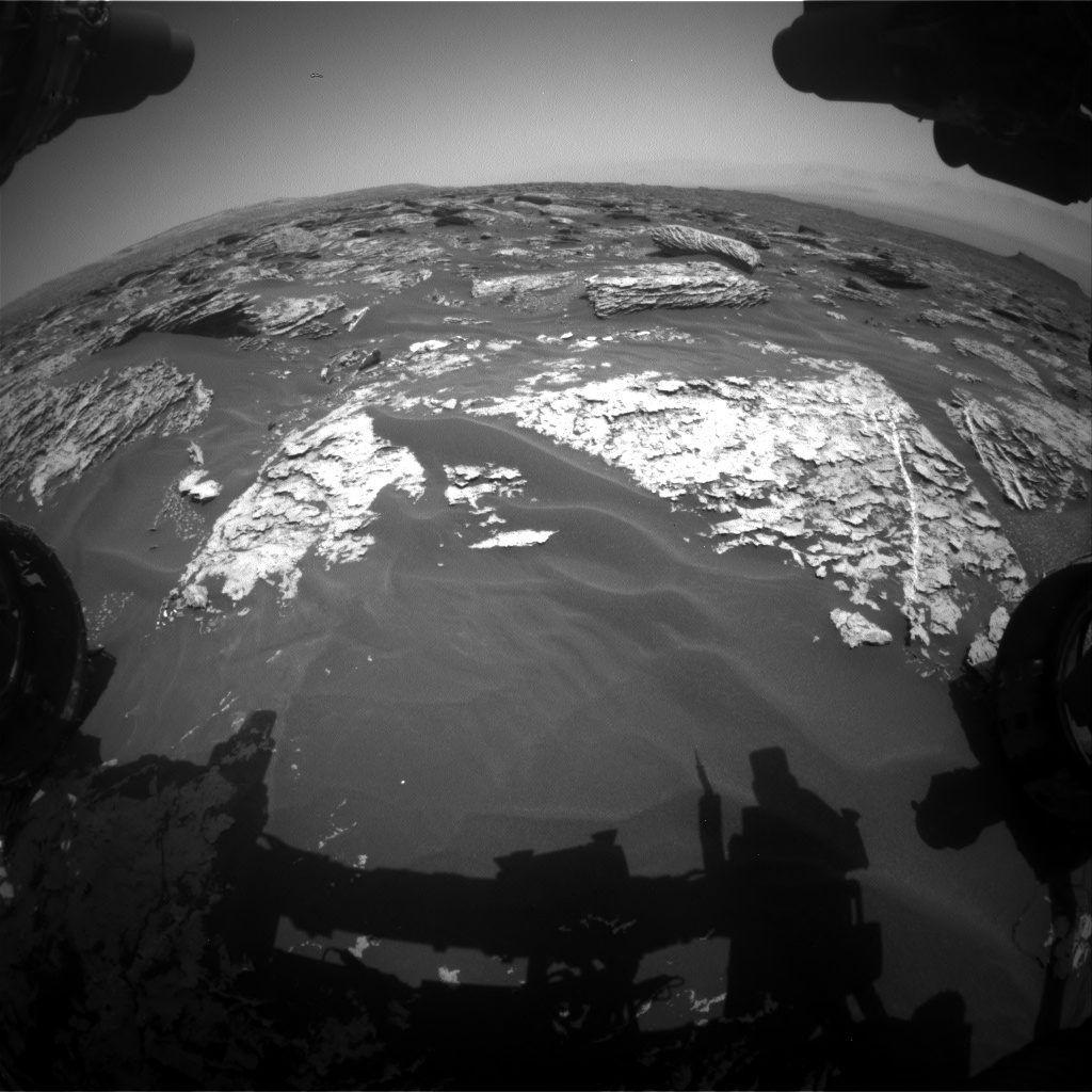 Nasa's Mars rover Curiosity acquired this image using its Front Hazard Avoidance Camera (Front Hazcam) on Sol 1719, at drive 2672, site number 63
