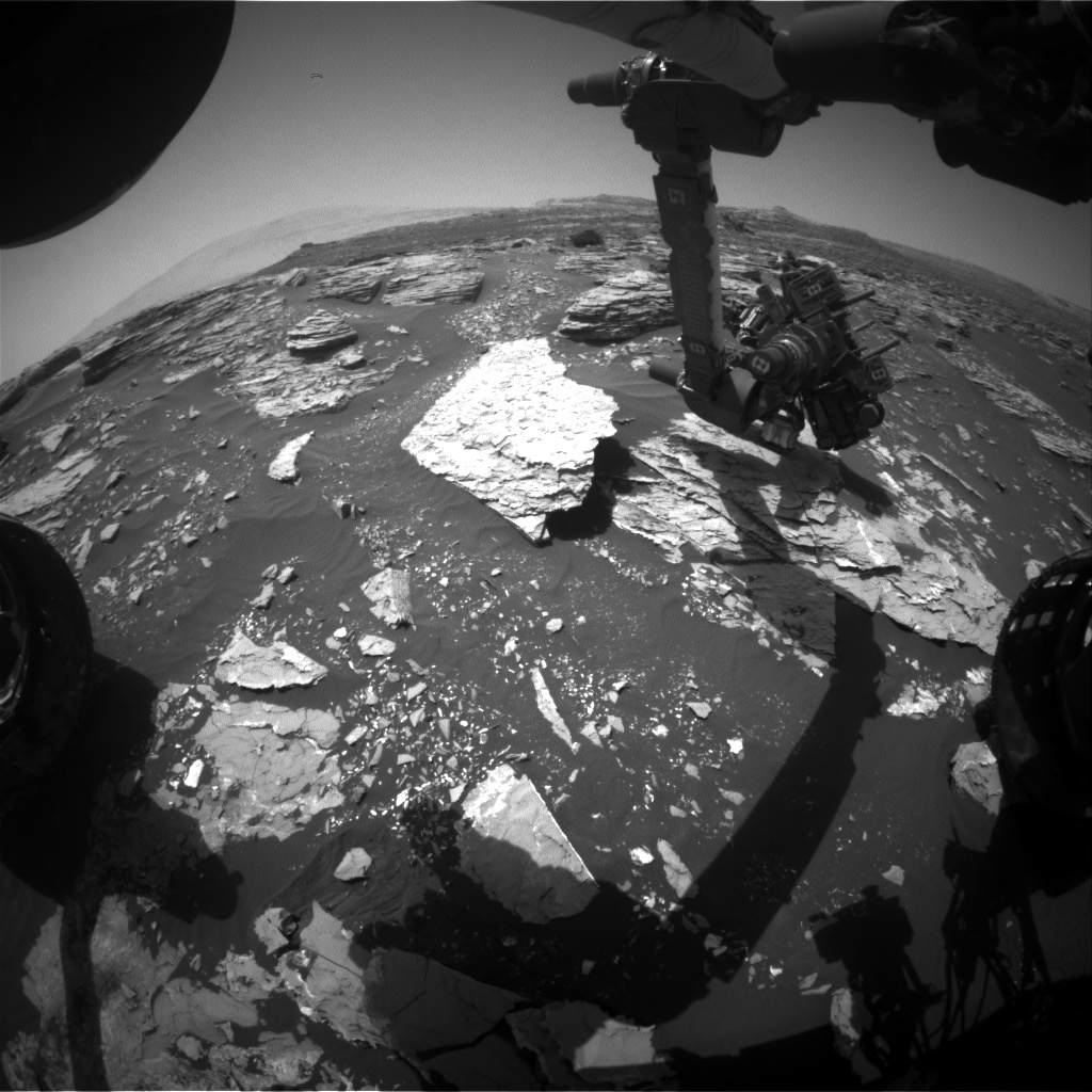 Nasa's Mars rover Curiosity acquired this image using its Front Hazard Avoidance Camera (Front Hazcam) on Sol 1721, at drive 2978, site number 63