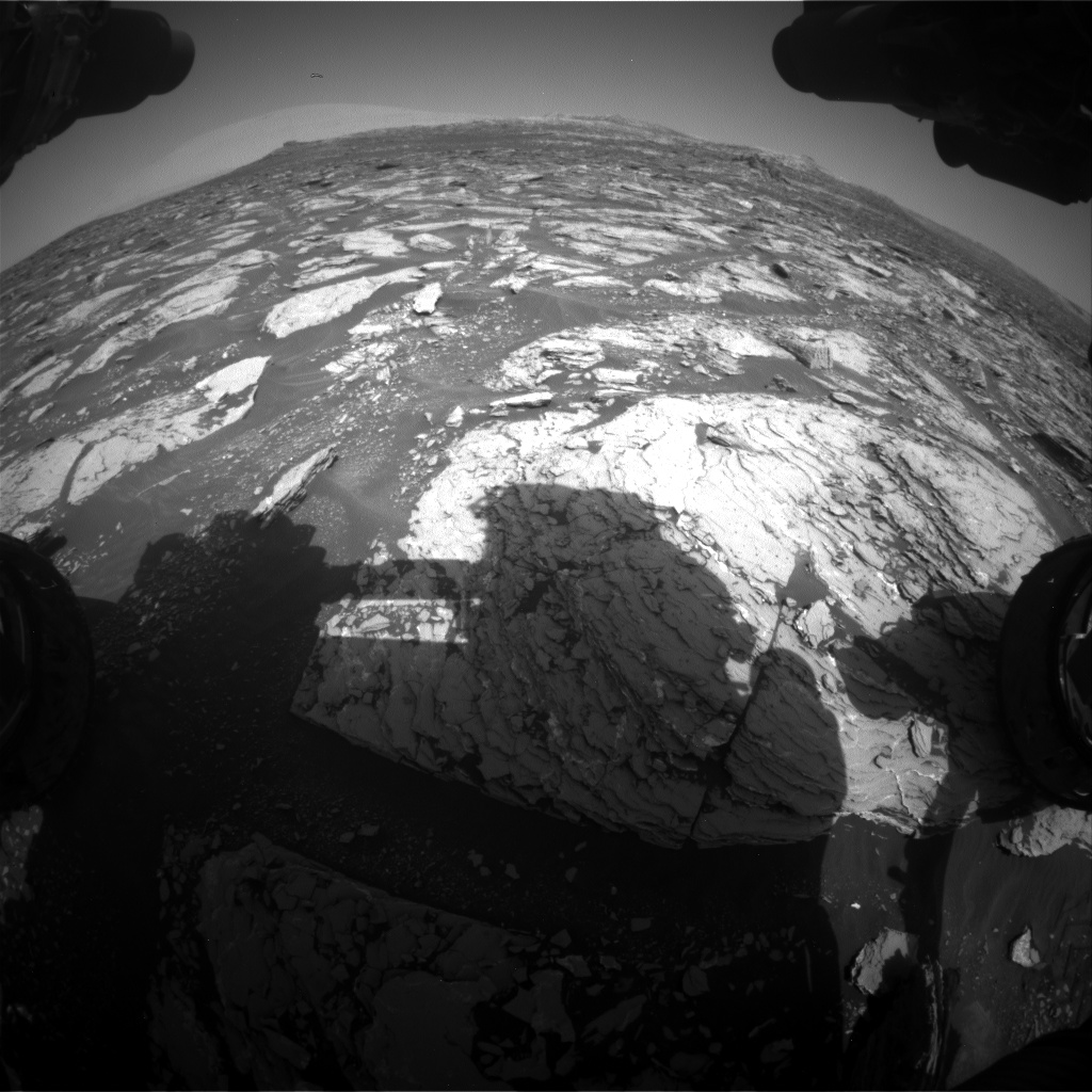 Nasa's Mars rover Curiosity acquired this image using its Front Hazard Avoidance Camera (Front Hazcam) on Sol 1721, at drive 3092, site number 63