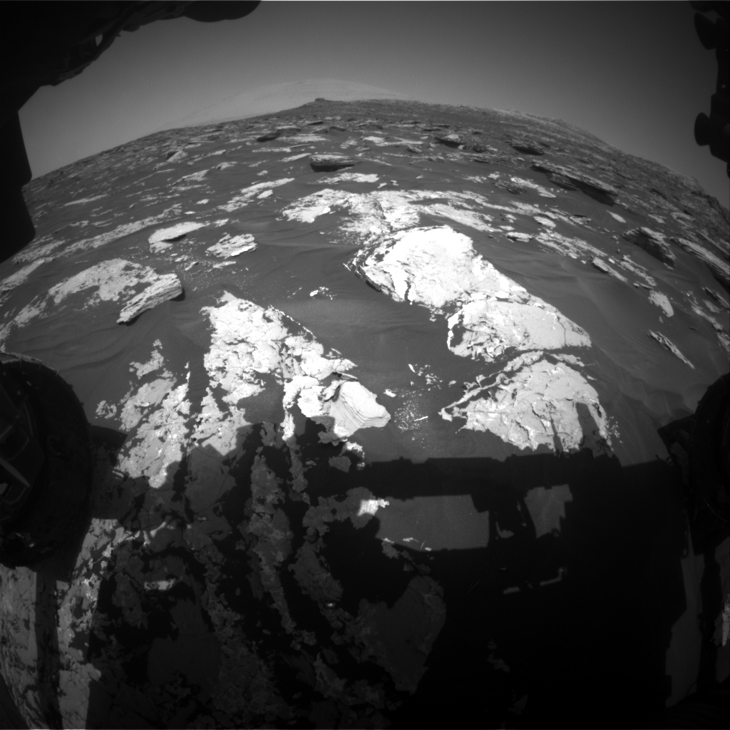 Nasa's Mars rover Curiosity acquired this image using its Front Hazard Avoidance Camera (Front Hazcam) on Sol 1724, at drive 3326, site number 63