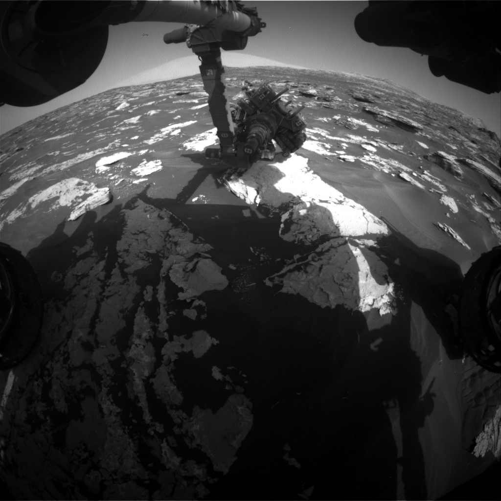 Nasa's Mars rover Curiosity acquired this image using its Front Hazard Avoidance Camera (Front Hazcam) on Sol 1725, at drive 3326, site number 63