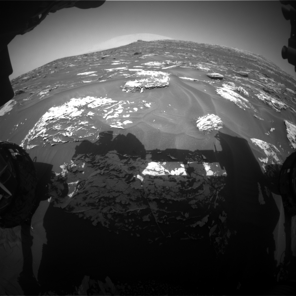 Nasa's Mars rover Curiosity acquired this image using its Front Hazard Avoidance Camera (Front Hazcam) on Sol 1727, at drive 252, site number 64