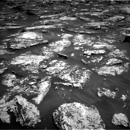 Nasa's Mars rover Curiosity acquired this image using its Left Navigation Camera on Sol 1727, at drive 30, site number 64