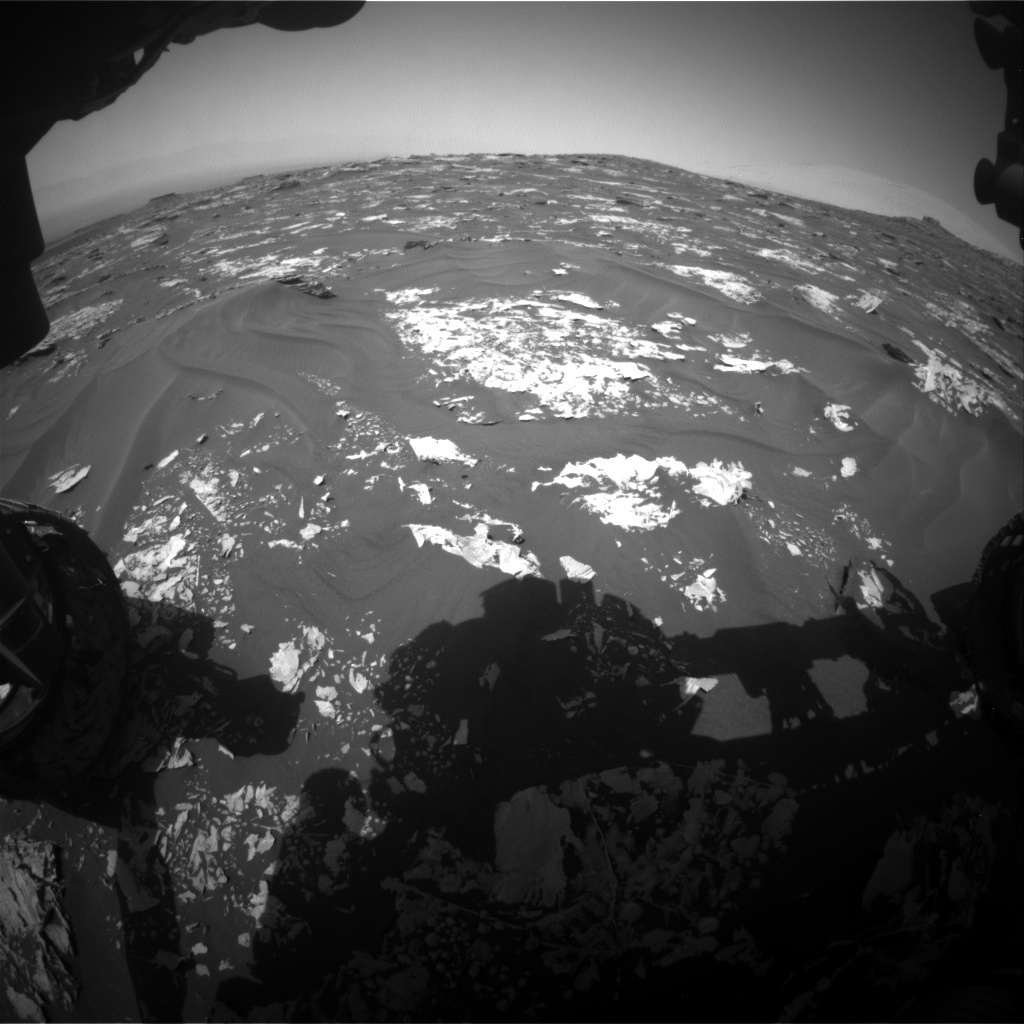 Nasa's Mars rover Curiosity acquired this image using its Front Hazard Avoidance Camera (Front Hazcam) on Sol 1728, at drive 420, site number 64