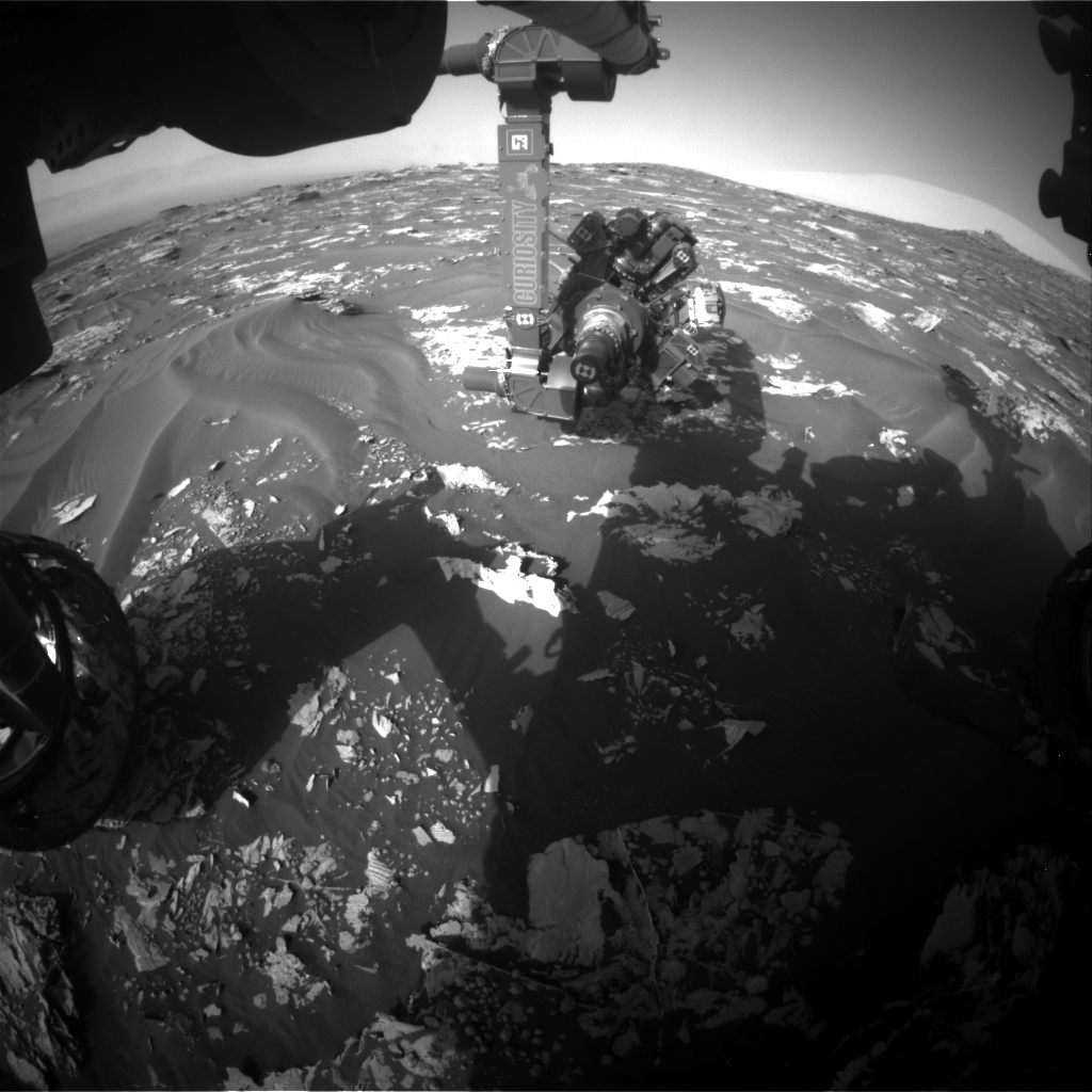 Nasa's Mars rover Curiosity acquired this image using its Front Hazard Avoidance Camera (Front Hazcam) on Sol 1729, at drive 420, site number 64