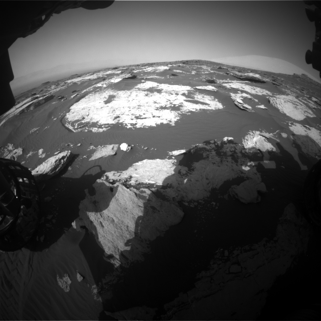 Nasa's Mars rover Curiosity acquired this image using its Front Hazard Avoidance Camera (Front Hazcam) on Sol 1730, at drive 678, site number 64