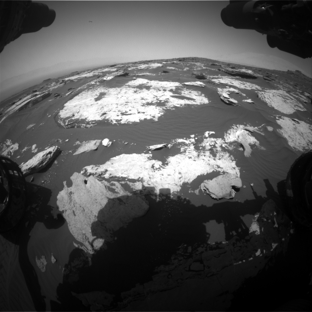 Nasa's Mars rover Curiosity acquired this image using its Front Hazard Avoidance Camera (Front Hazcam) on Sol 1731, at drive 678, site number 64