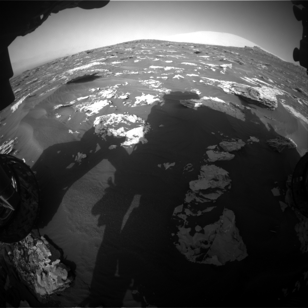 Nasa's Mars rover Curiosity acquired this image using its Front Hazard Avoidance Camera (Front Hazcam) on Sol 1732, at drive 846, site number 64