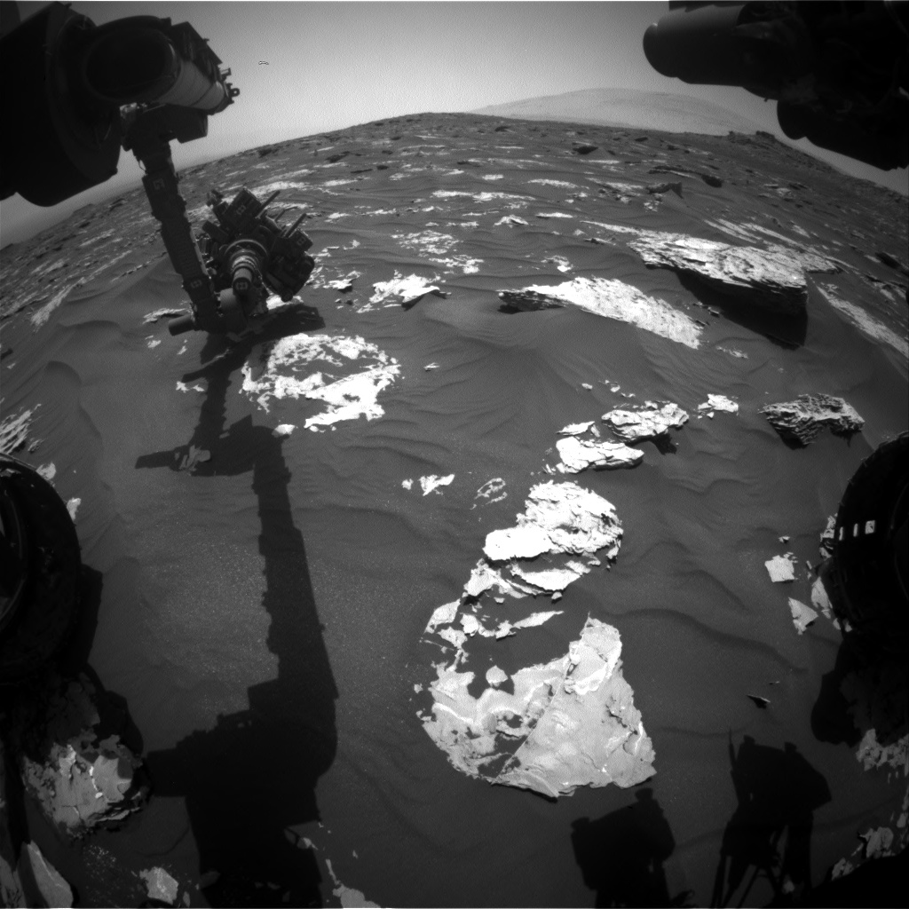 Nasa's Mars rover Curiosity acquired this image using its Front Hazard Avoidance Camera (Front Hazcam) on Sol 1734, at drive 846, site number 64