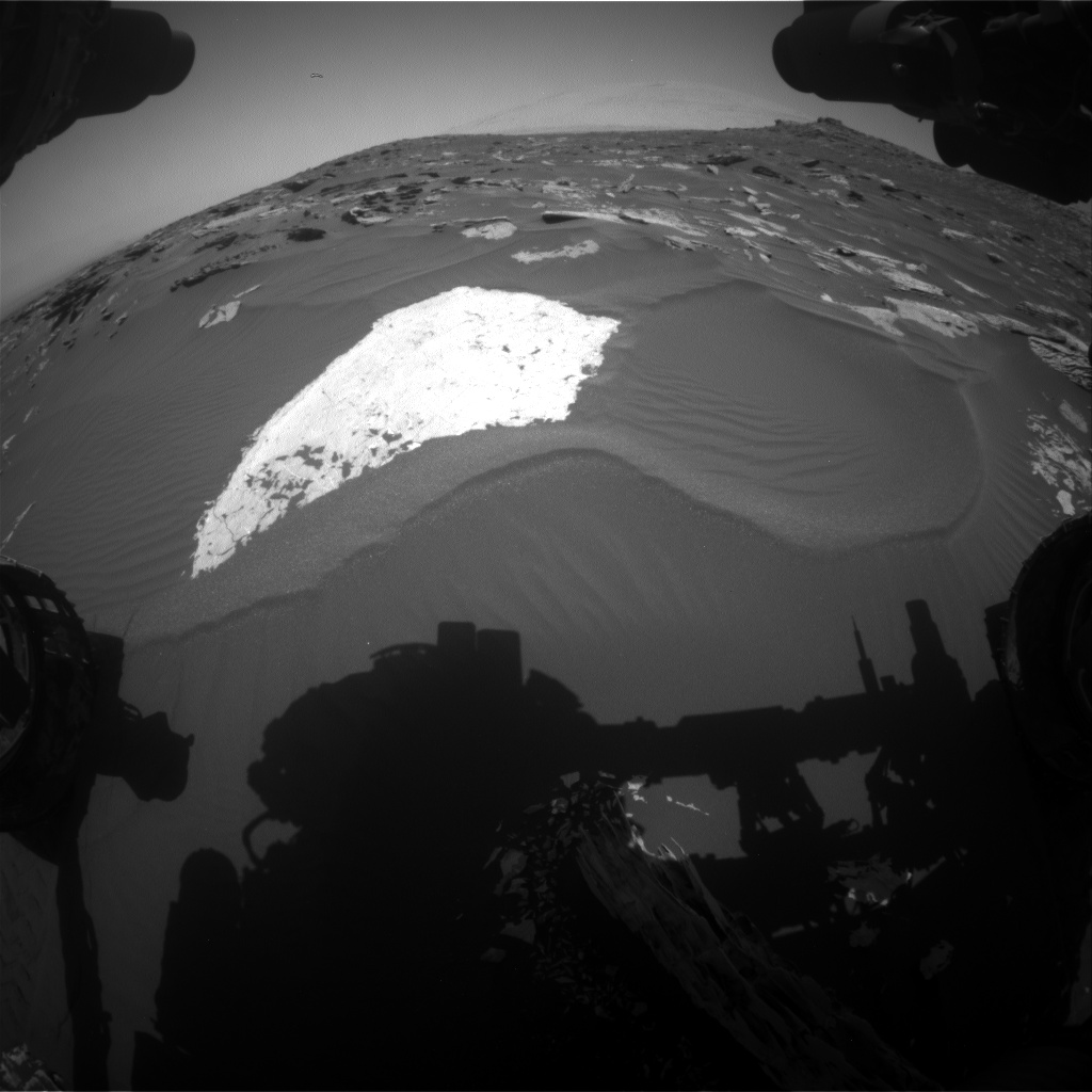 Nasa's Mars rover Curiosity acquired this image using its Front Hazard Avoidance Camera (Front Hazcam) on Sol 1735, at drive 996, site number 64