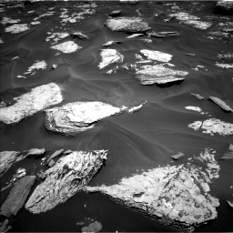 Nasa's Mars rover Curiosity acquired this image using its Left Navigation Camera on Sol 1737, at drive 1002, site number 64