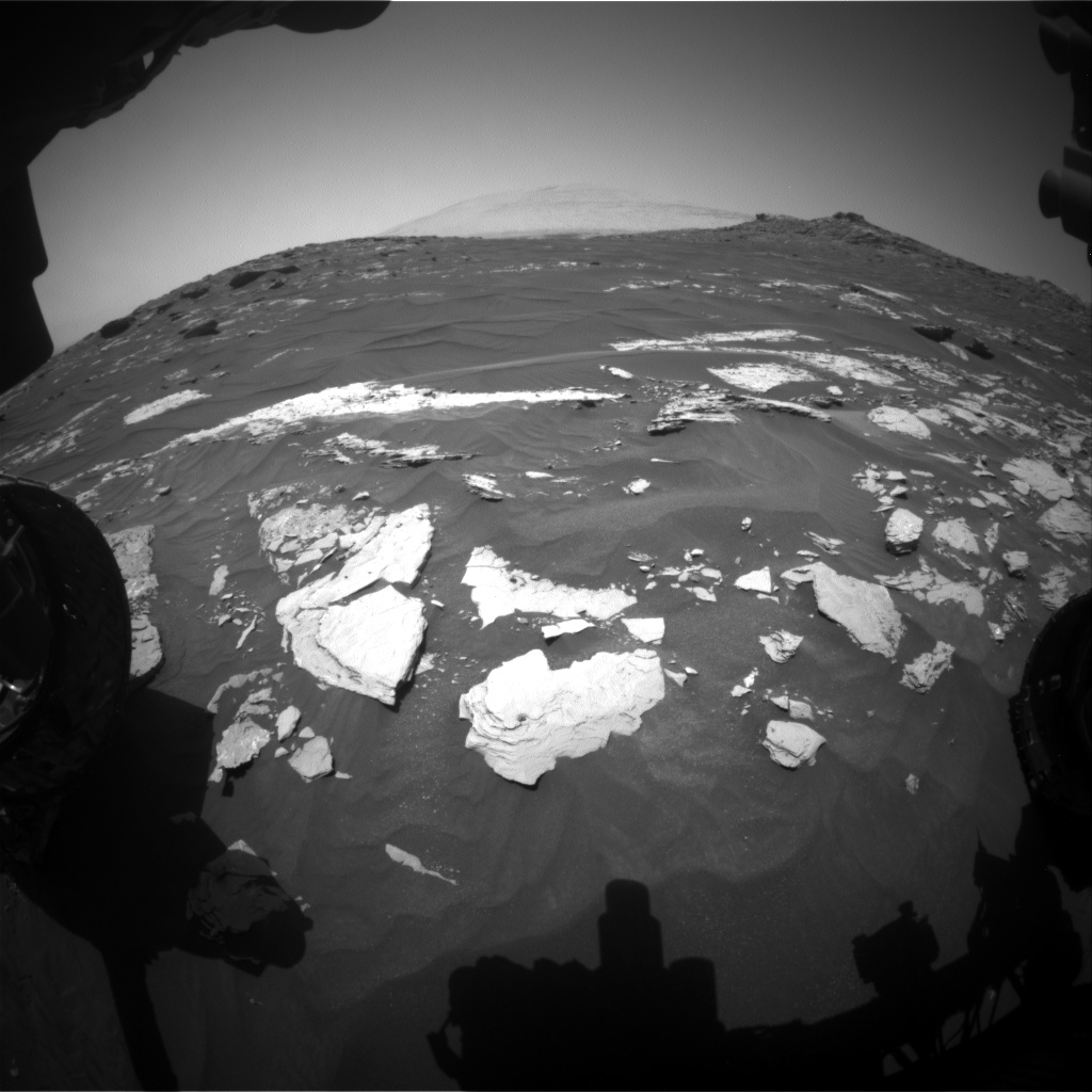 Nasa's Mars rover Curiosity acquired this image using its Front Hazard Avoidance Camera (Front Hazcam) on Sol 1740, at drive 1470, site number 64