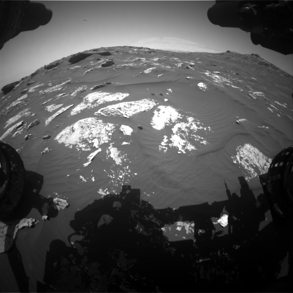 Nasa's Mars rover Curiosity acquired this image using its Front Hazard Avoidance Camera (Front Hazcam) on Sol 1741, at drive 1626, site number 64