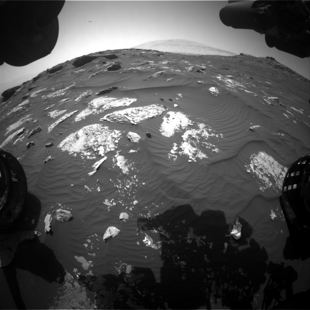 Nasa's Mars rover Curiosity acquired this image using its Front Hazard Avoidance Camera (Front Hazcam) on Sol 1742, at drive 1626, site number 64