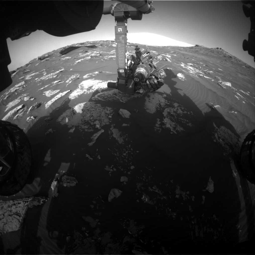 Nasa's Mars rover Curiosity acquired this image using its Front Hazard Avoidance Camera (Front Hazcam) on Sol 1744, at drive 1626, site number 64