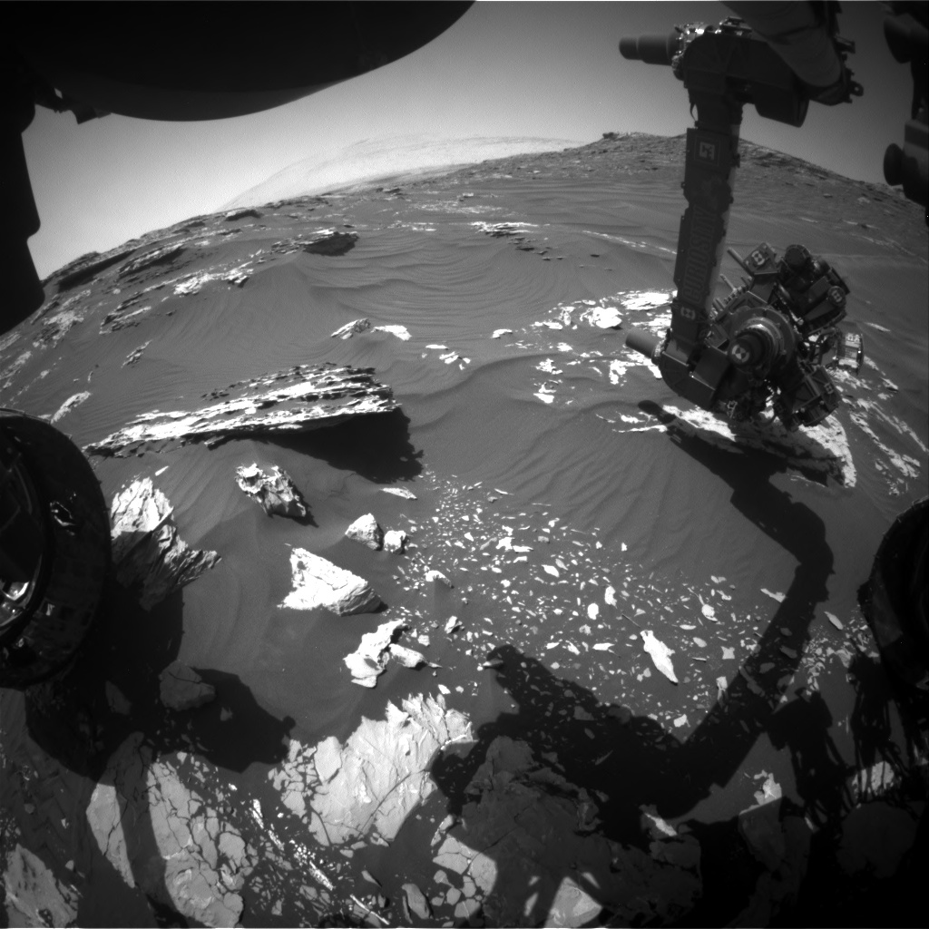 Nasa's Mars rover Curiosity acquired this image using its Front Hazard Avoidance Camera (Front Hazcam) on Sol 1747, at drive 1890, site number 64
