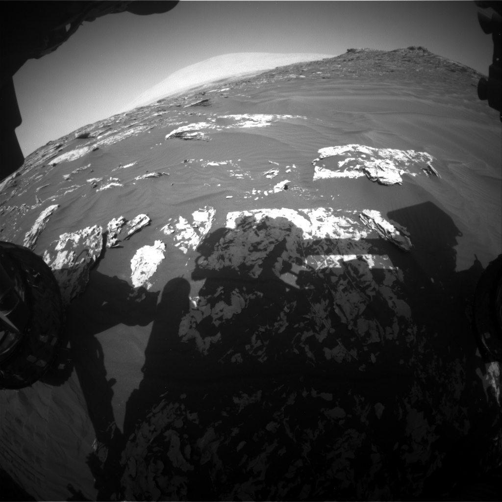 Nasa's Mars rover Curiosity acquired this image using its Front Hazard Avoidance Camera (Front Hazcam) on Sol 1747, at drive 1980, site number 64